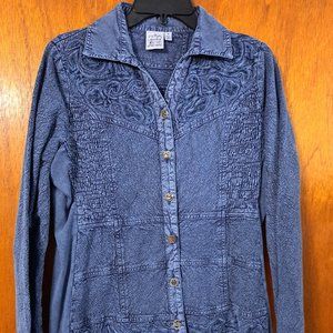 Parsley & Sage Medium Denim Top